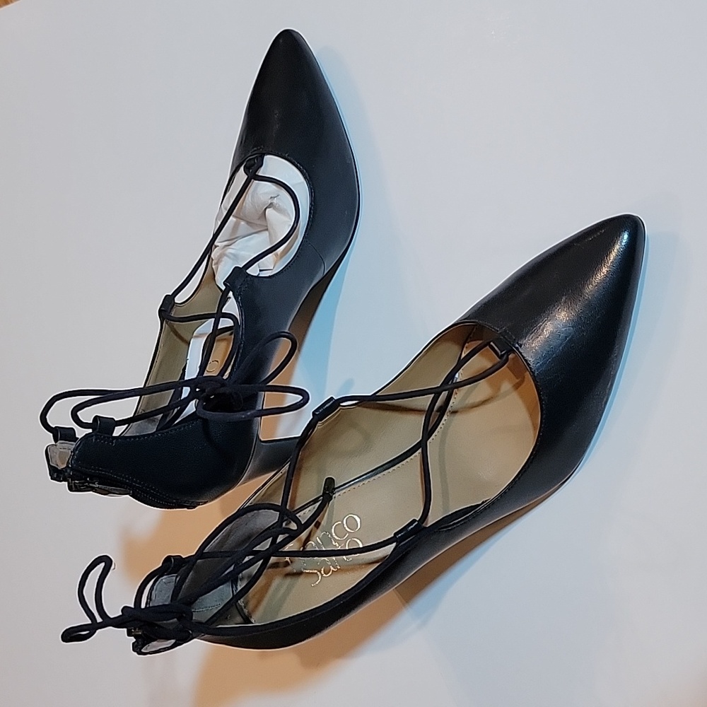 FRANCO SARTO | Arya Navy Lace Up Heels